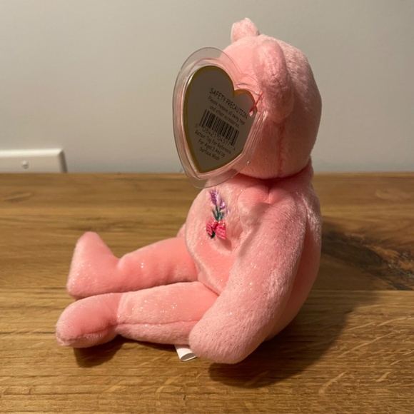 Ty Beanie Babies Mum Classic Bear Pink Flowers 2001 – New Tag Protector VINTAGE - Picture 9 of 9